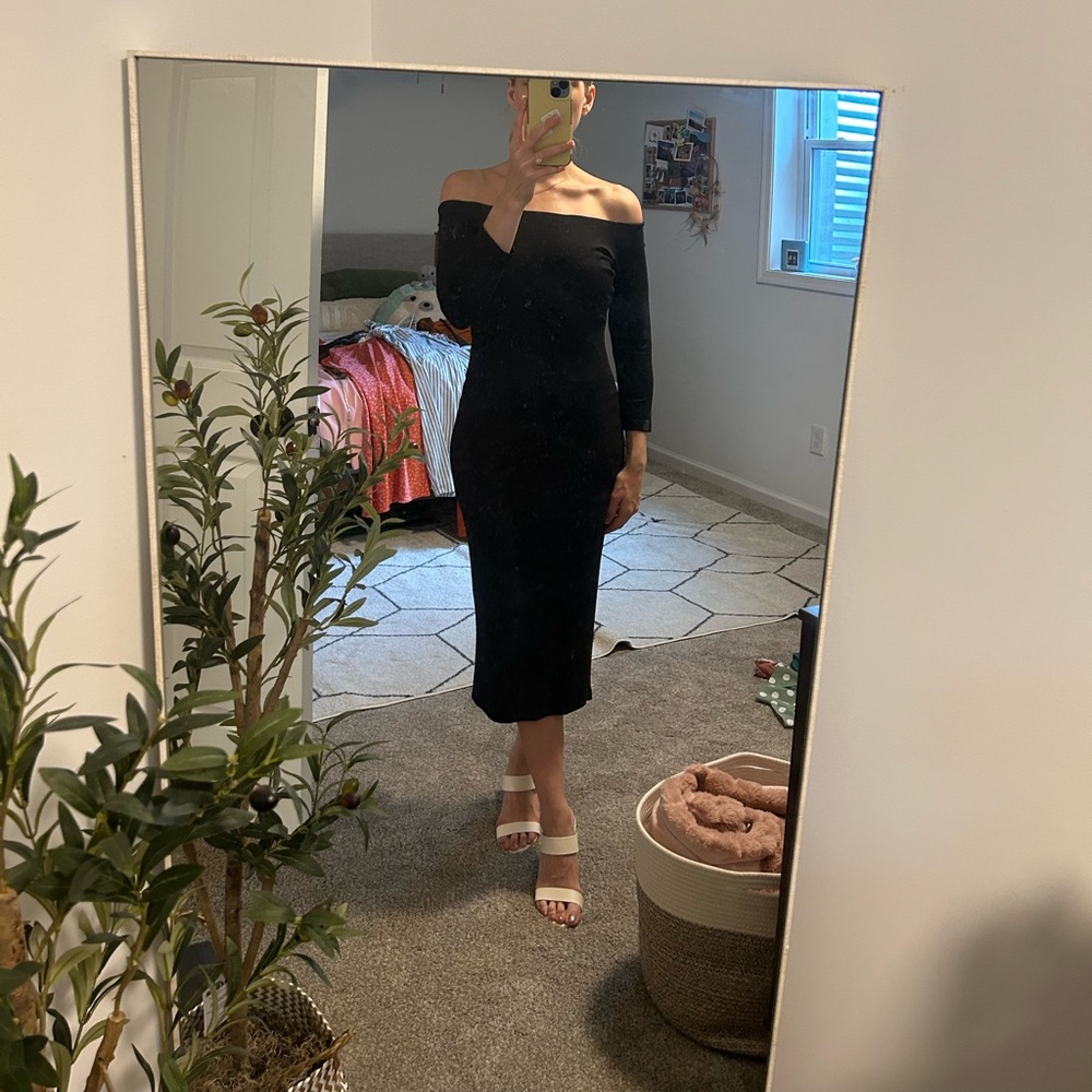 Black Off-Shoulder Dress